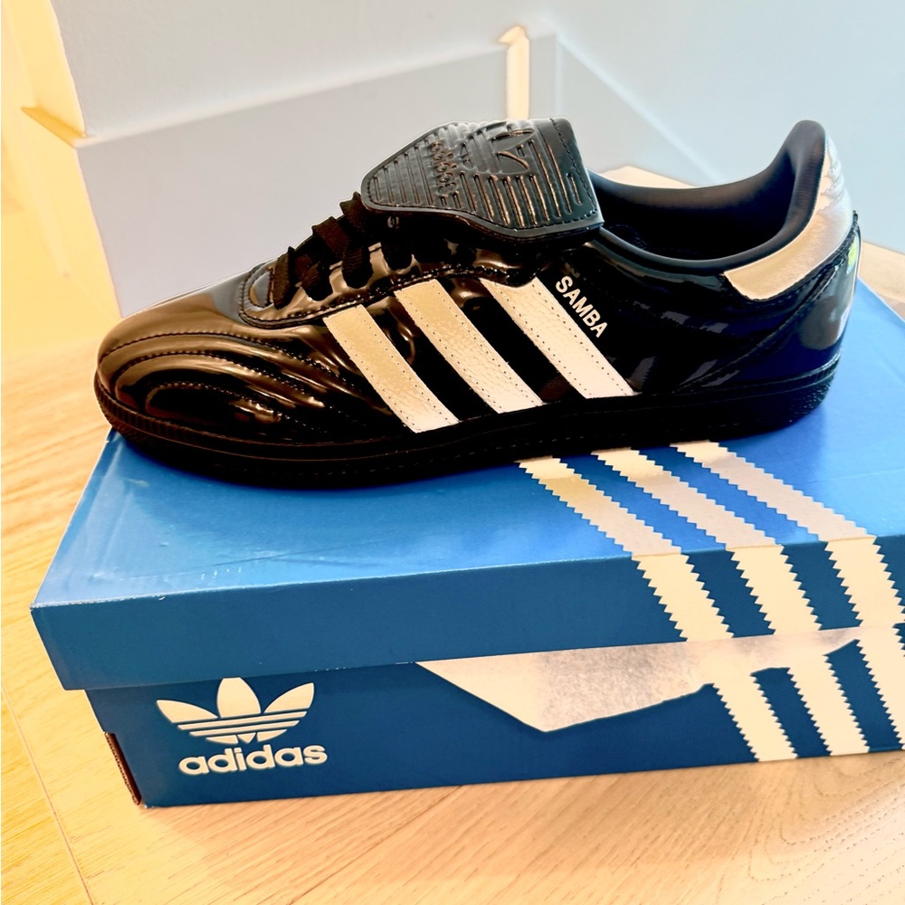 Adidas Samba LT Sneaker Glossy Black and White Sneakers